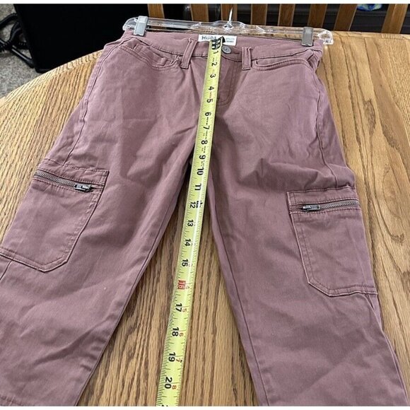 PANTS  Mudd  Utility  Skinny Stretch Mauve Junior's  Sz 1 Zippered Pockets - Picture 7 of 10